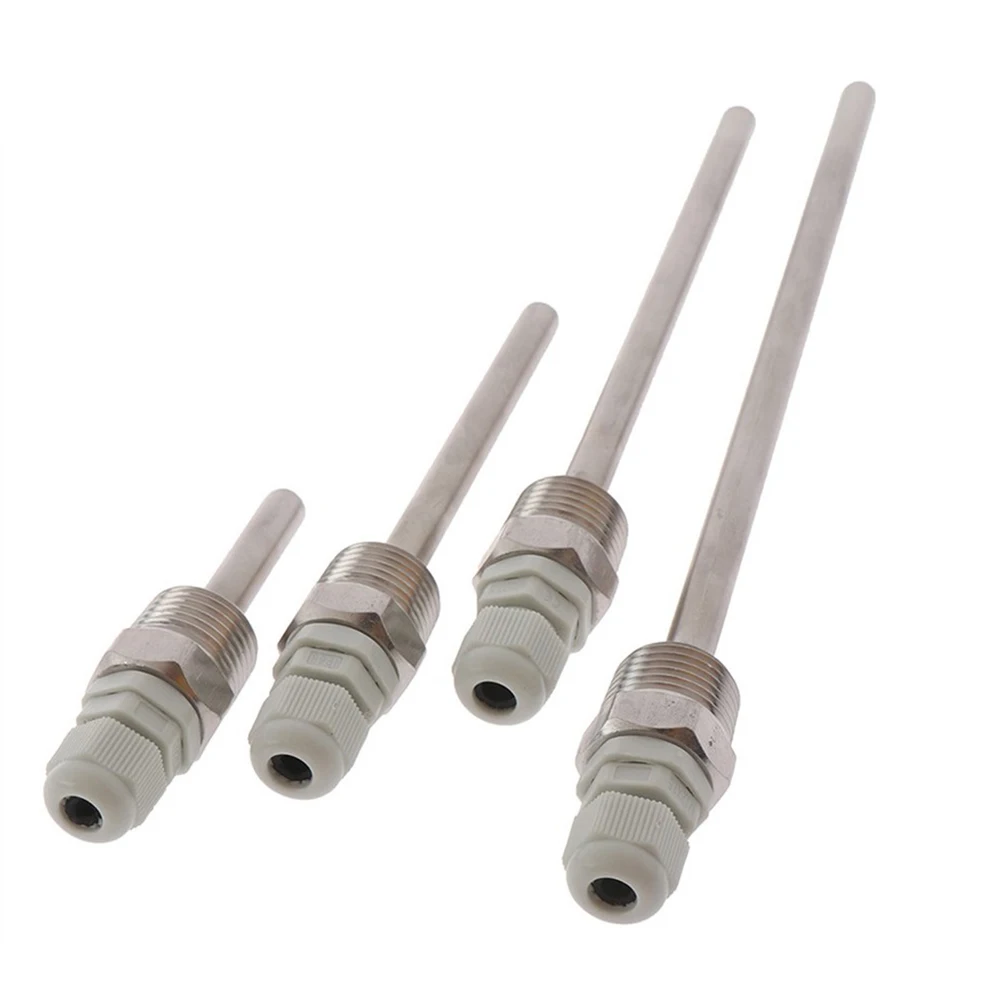 

30-200mm Thermowell 304 Stainless Steel 1/2 G Thread Thermowell Immersion Sleeve DN15 For Temperature Sensor Hardware