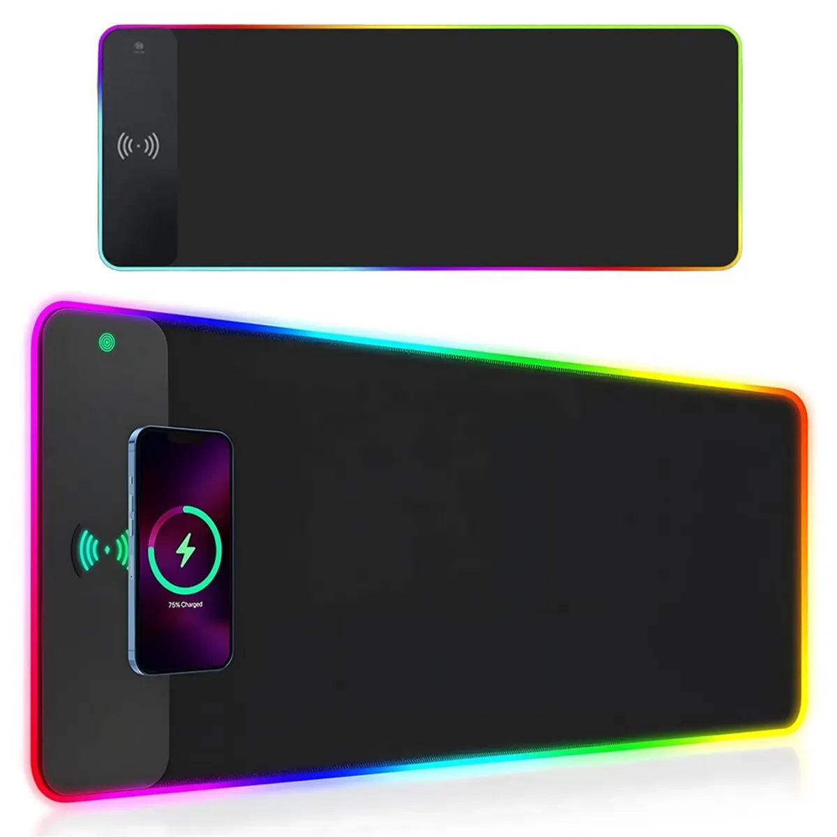 RGB Wireless Charging Mouse Pad Desk Carpet Mouse Mat Gaming Laptops Pc Gamer Accessories Computer Mat XXL Mousepad