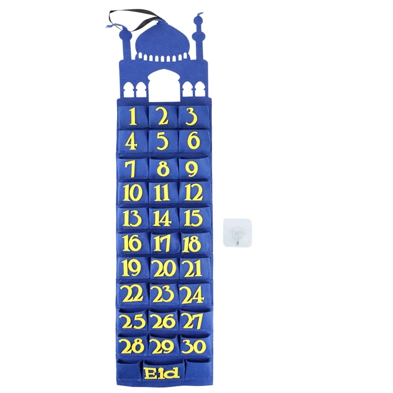 

Eid Mubarak Mubarak Countdown Calendar, Ramadan Supplies Children's Eid Mubarak Gift Ornaments