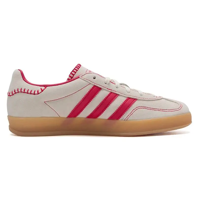 Adidas GAZELLE INDOOR W JS1402 Trefoil Low Top Sneakers Leather Upper Classic Non Slip Gum Rubber Outsole Retro Casual Shoes