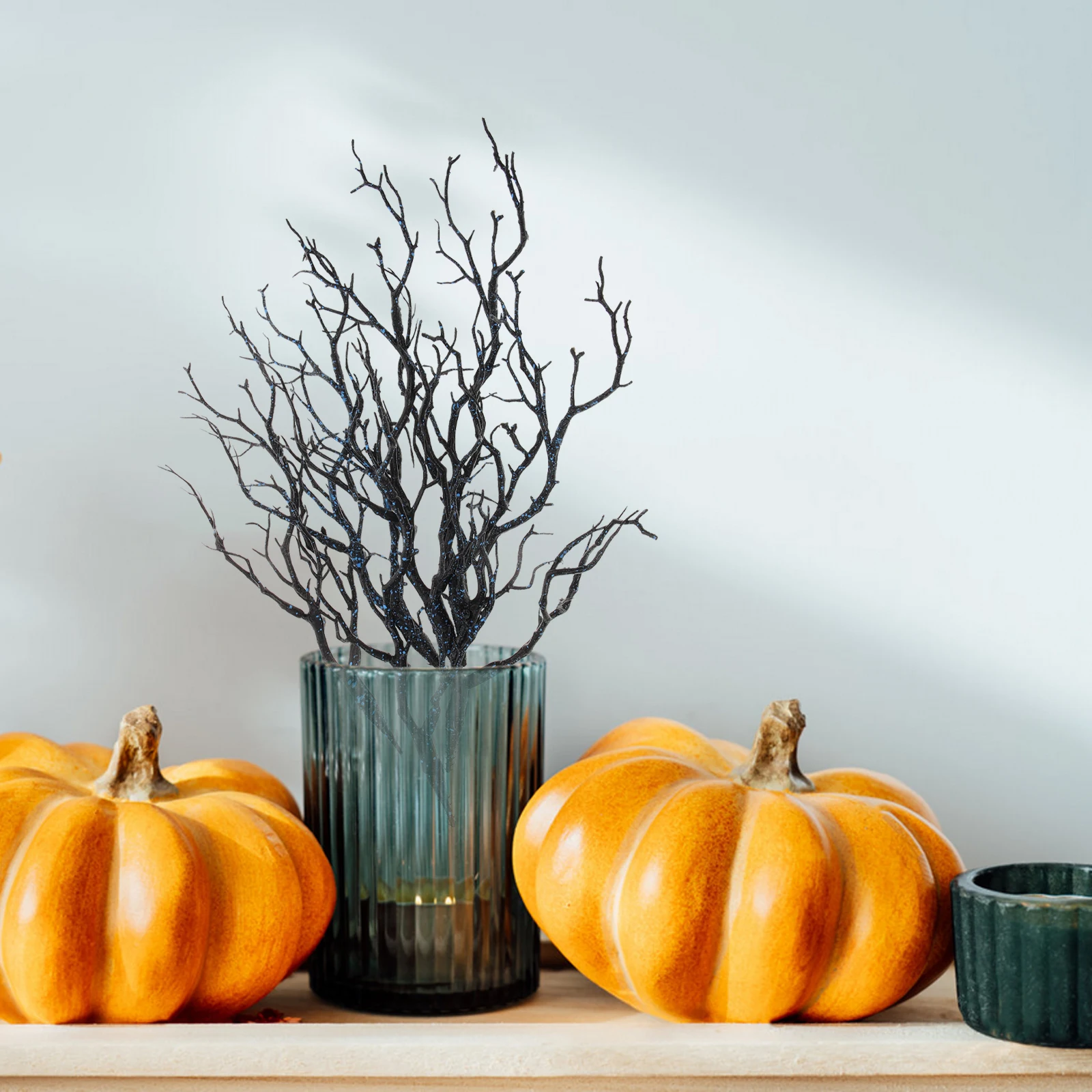 

6pcs Artificial Coral Branches High Simulation Vase Filler Home Decor Balcony Garden Fake Dry Branch Accessory