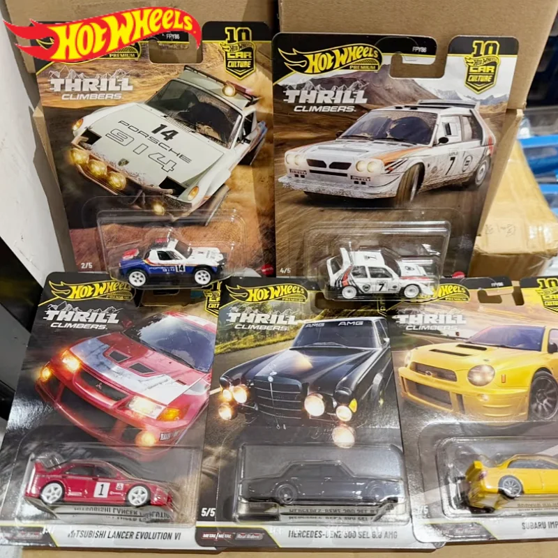 

Оригинальная коллекционная модель автомобиля Hot Wheels 1/64 из серии Car Culture: Thrill Climbers Lancer EVO 4 и PORSCHE 914, литая под давлением, из сплава.