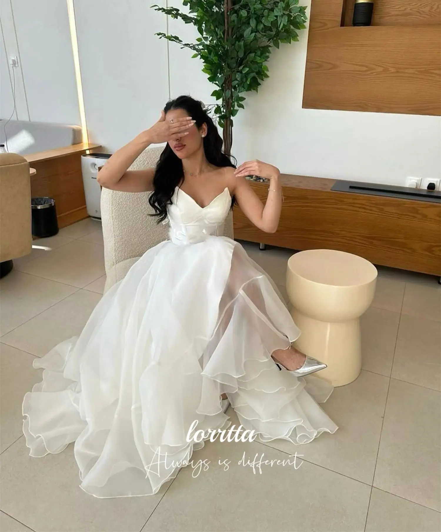 Lorrtta vestido de cóctel personalizado vestido de verano para mujer para invitados de boda vestidos elegantes de graduación 2025 falda blanca vestido de noche para mujer