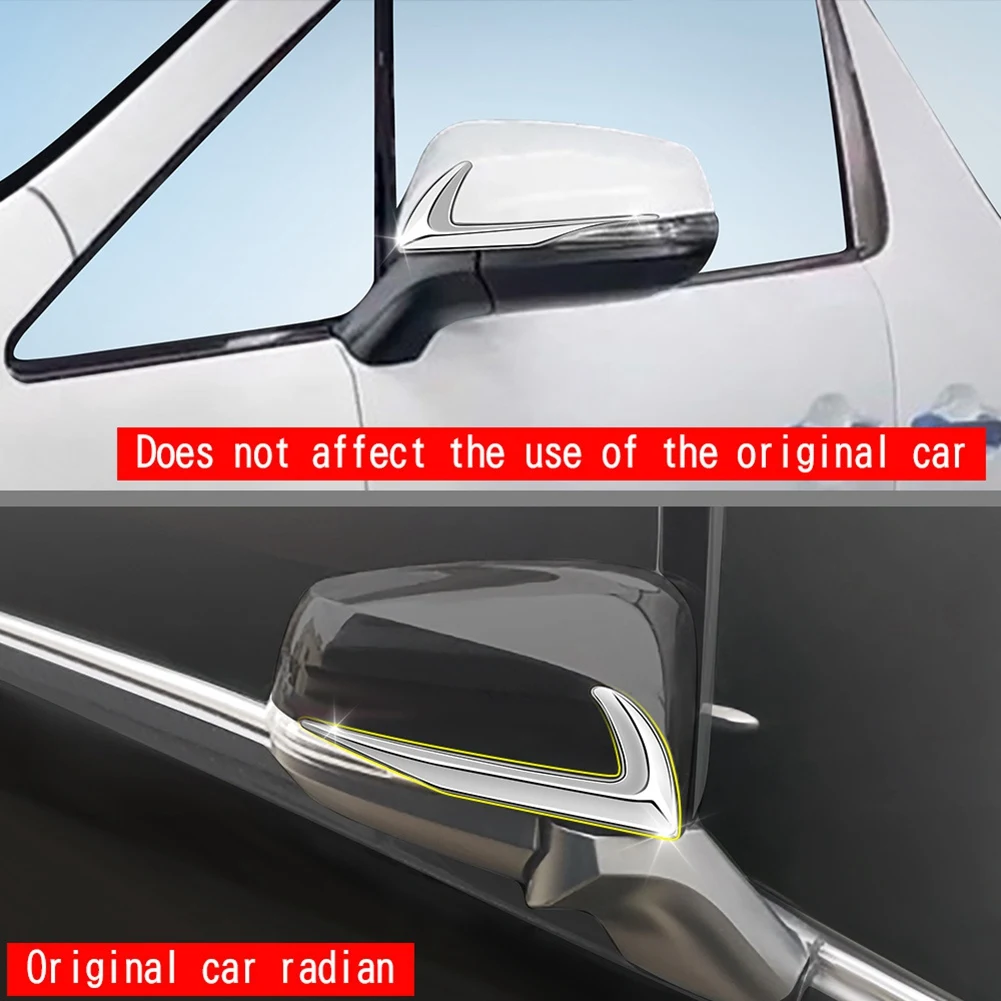 Car Side Rearview Mirror Trim Strip Rearview Mirror Cover Trim for ALPHARD VELLFIRE 30 Series 2016-2022 B