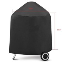 Protective Round BBQ Garden Cover for Weber Barbecue Grill Keeps Your Grill Safe from Rain and Dust Easy to Install
