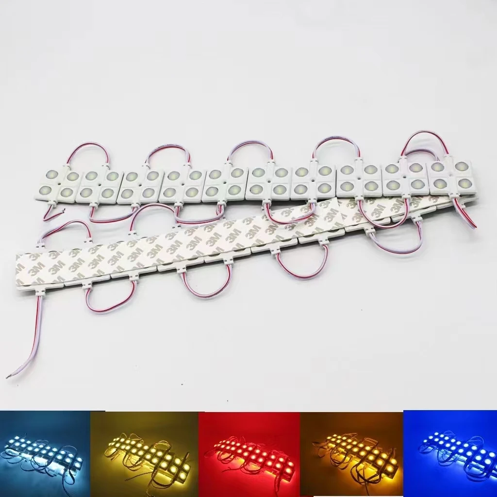 5730/5630 4LED Injection LED Module 12V Waterproof IP65 White/Warm White/Red/Blue/Green led Module