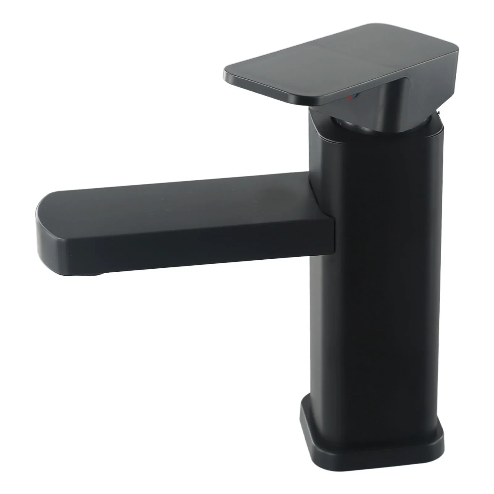 Bathroom Counter Basin Square Base Faucet Black Hot And Cold Water Mixer Bathroom Cabinet Black Bathroom Hot  And Cold Washbasin