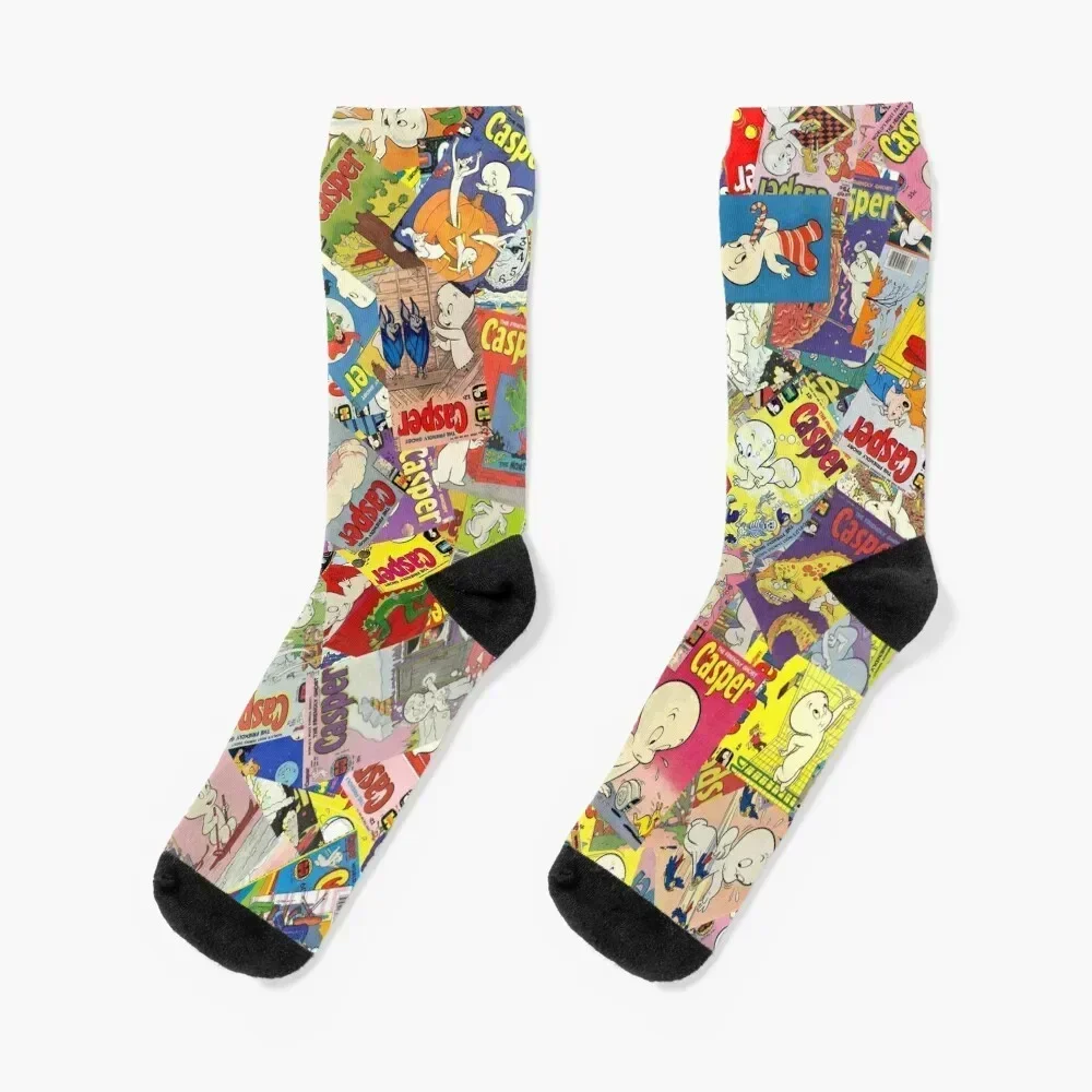 

Casper Socks sport christmas stocking hiking warm winter Socks For Man Women's hip hop anime Toe sports Socks Men Women's