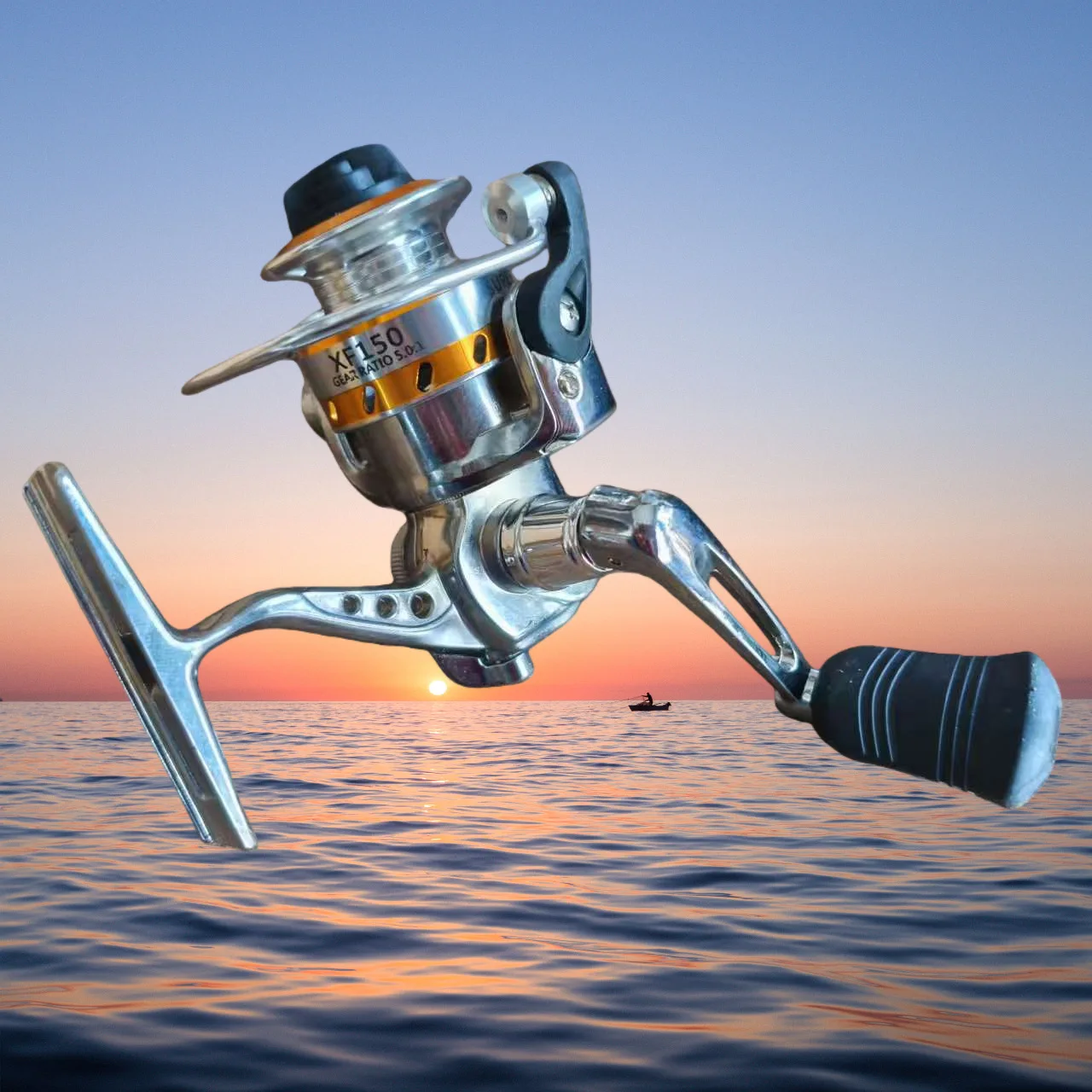 Mini All Metal Spinning Fishin - Ice Fishing Reel review and price