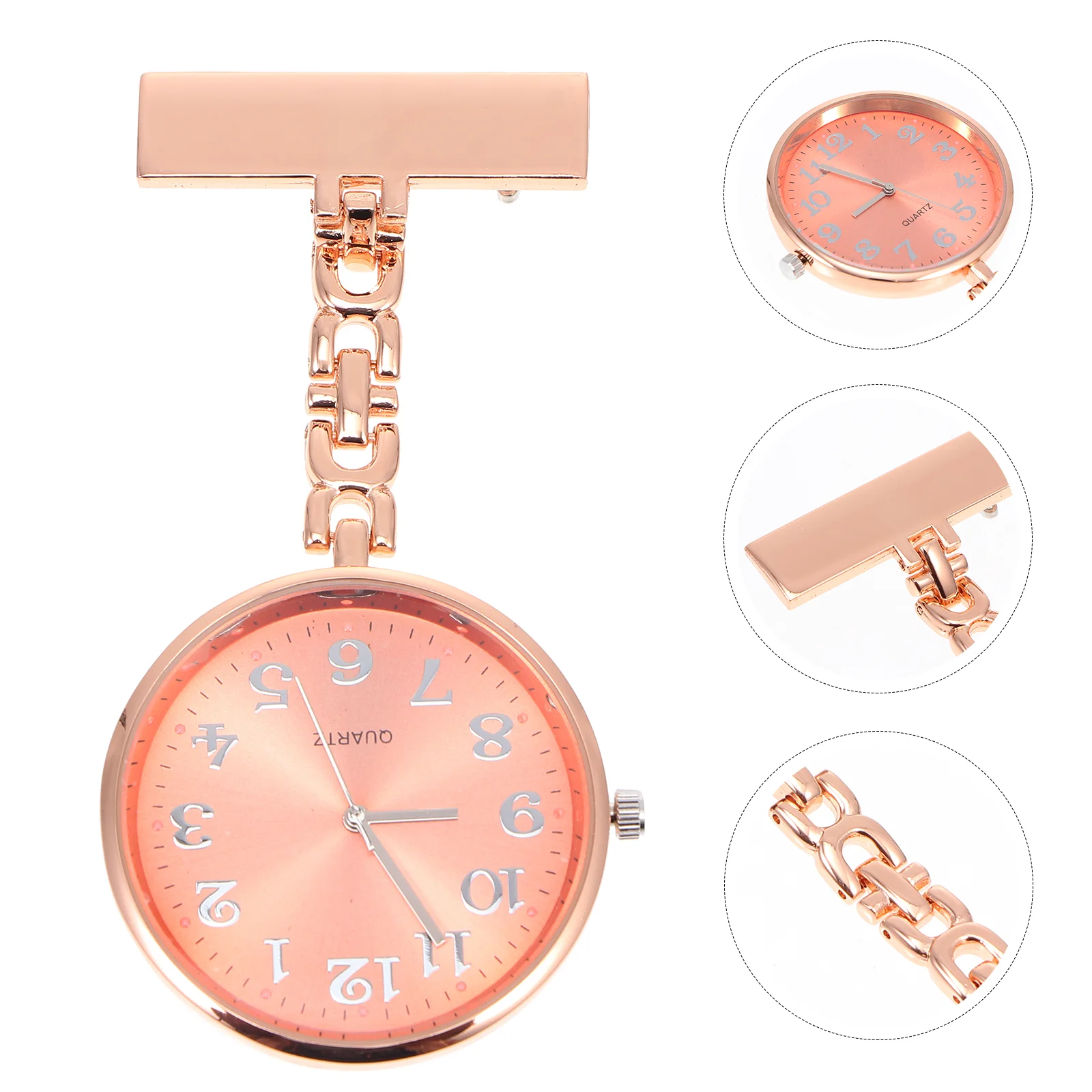 

Pocket Watch Safe Pin for Doctors Quartz Watches Accurate Timing Nurse Alloy Simple Hanging