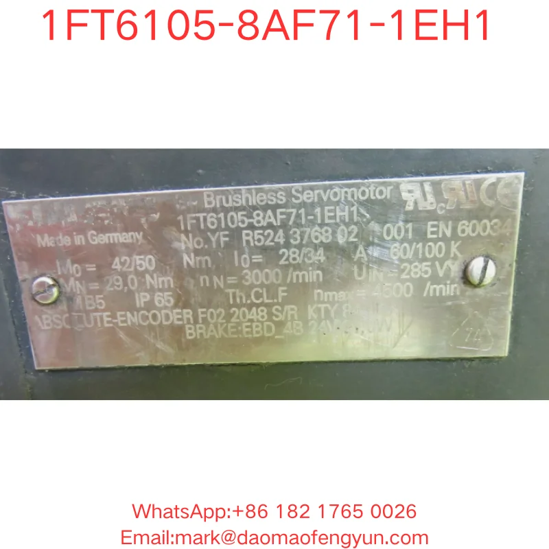 

1FT6105-8AF71-1EH1 100% Tested OK In Good Condition