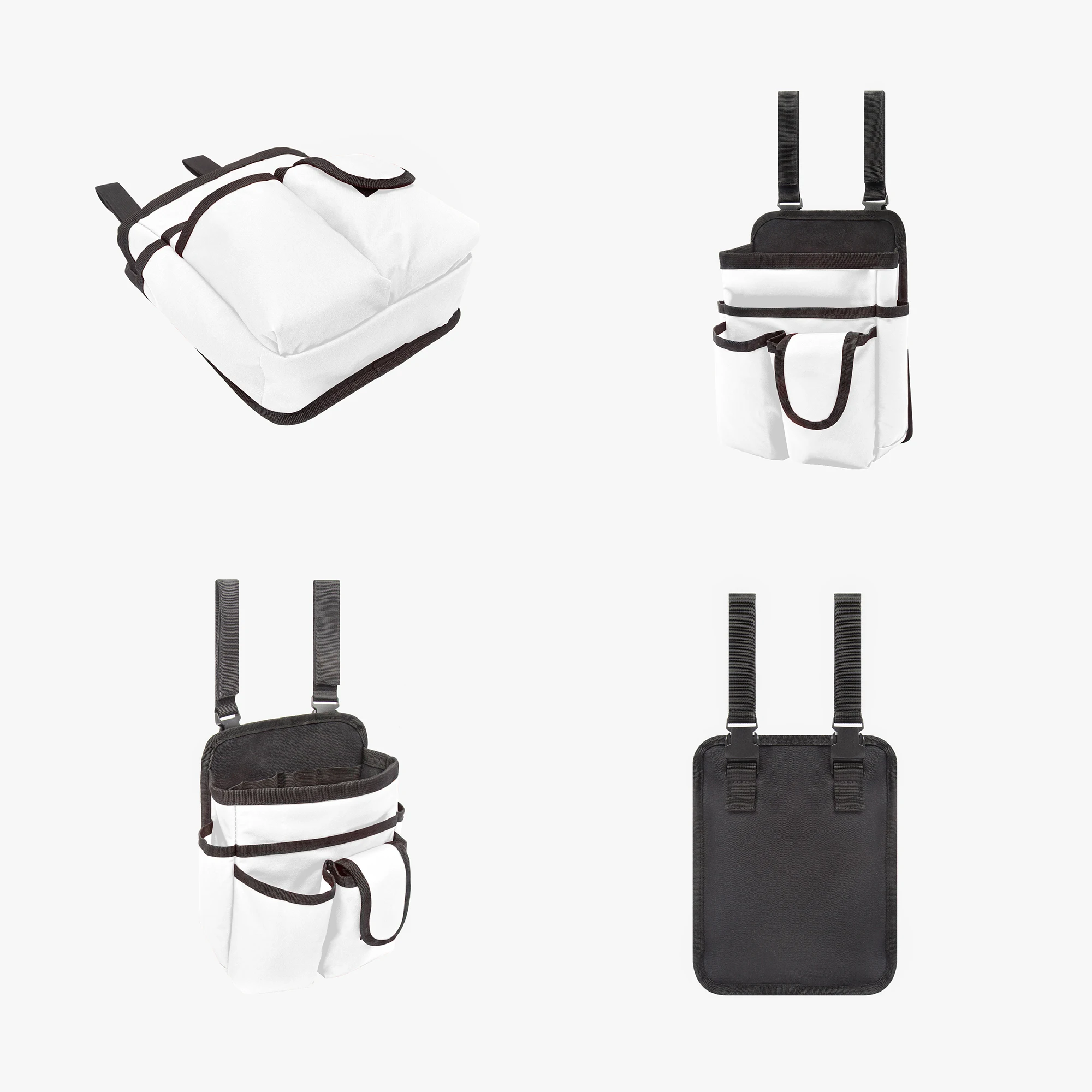 Tool Kit Multi-Functional Large-Capacity Tool Storage Bag Portable Outdoor Work Crossbody Bag Polynesian Tribal Pattern Design