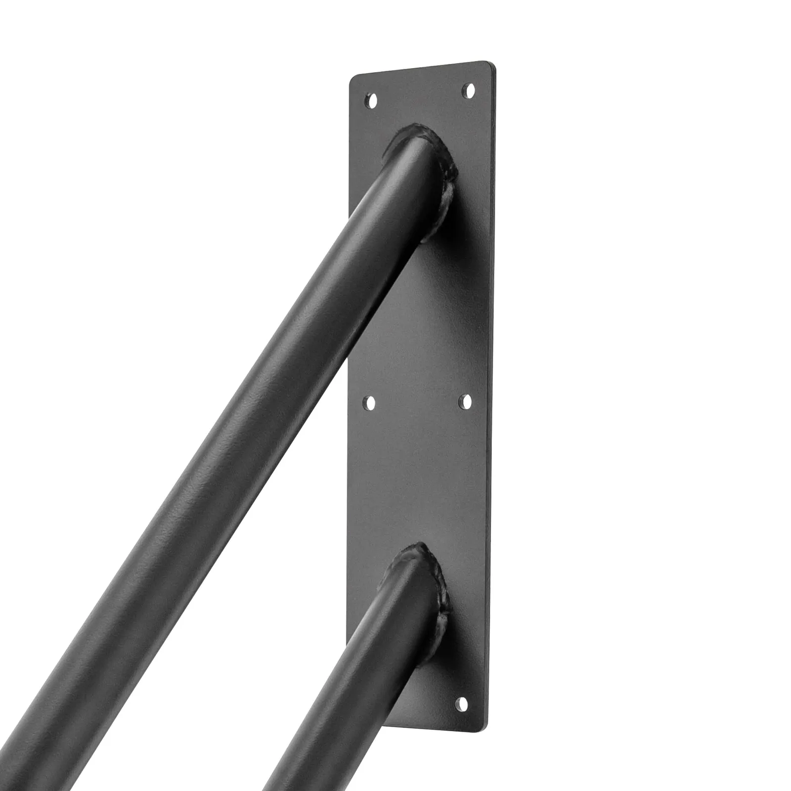 Corrimano a parete Corrimano a forma di U in acciaio inossidabile da 28 pollici Corrimano con finitura nera