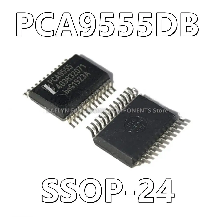 10Pcs/lot PCA9555DB PCA9555 I/O Expander 16 I²C, SMBus 400 kHz 24-SSOP