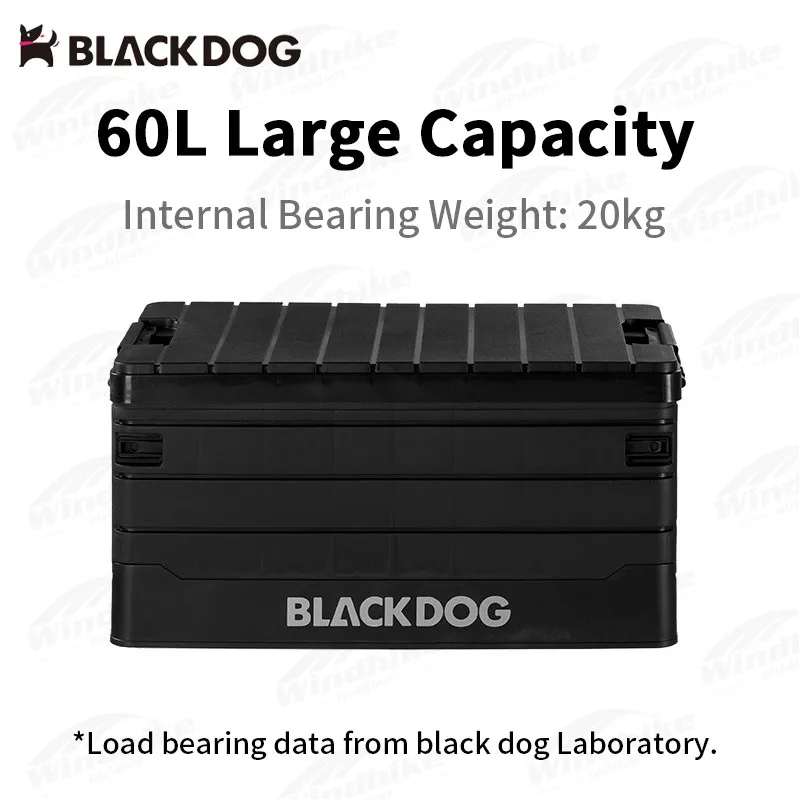 

BLACKDOG 60L Вместимость ПП Материал Складная коробка для хранения для пикника на открытом воздухе Домашнее использование Портативное оборудование для кемпинга Многоцелевая коробка