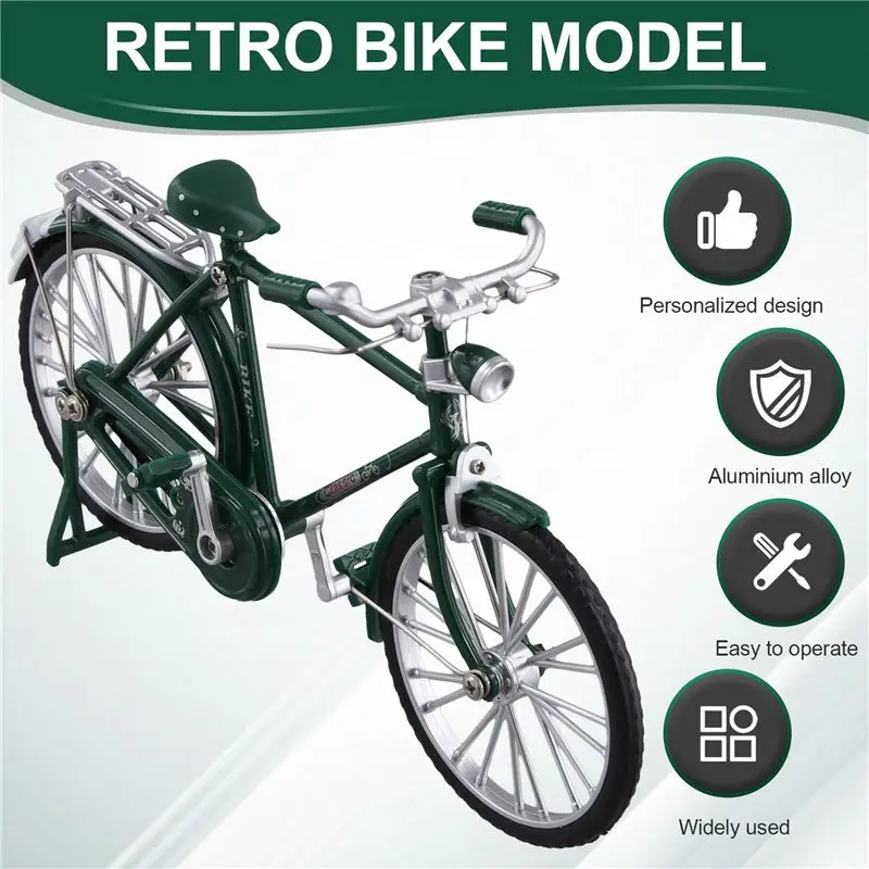 BEDW-DIY Assembly Kit Mini Alloy Model Retro Nostalgic Bicycle :10 Fun DIY To Cultivate Children's Hands-On Ability