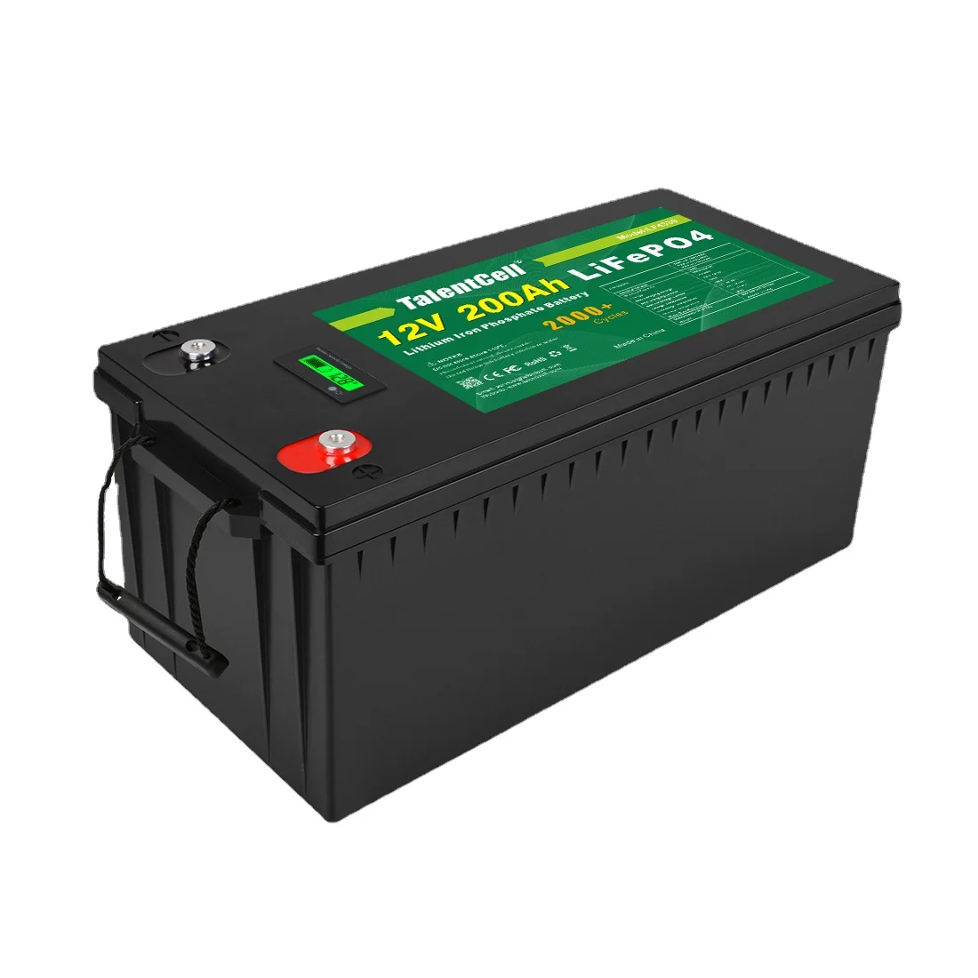 TalentCell Solar Energy Storage Battery Pack Li-Ion Lithium Ion 105Ah 500Ah 100Ah 200Ah LiFePO4 12V