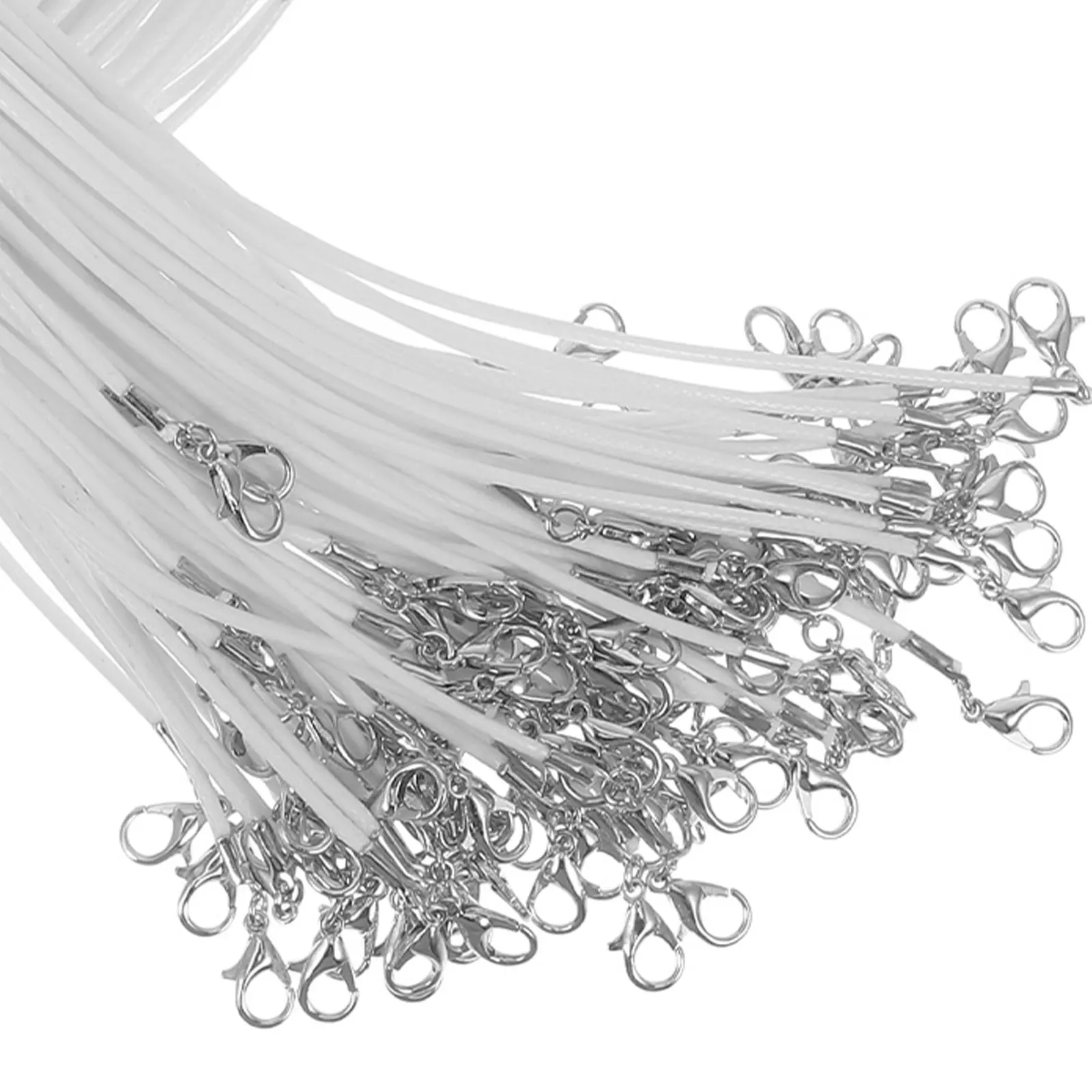 

100 Pcs Rope Necklace Wax String Jewelry Cord Strap Hanging Rope DIY Pendants Accessories Bracelet Necklaces Making