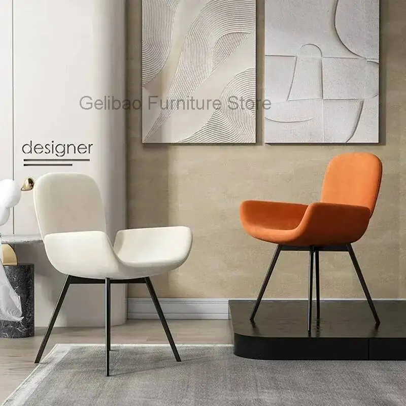 غرفة المطبخ المعيشة لهجة الطعام كراسي الشمال الحديثة فندق انتظار الطعام كرسي الاسترخاء الأبيض Sillas Para Comedor أثاث المنزل #4