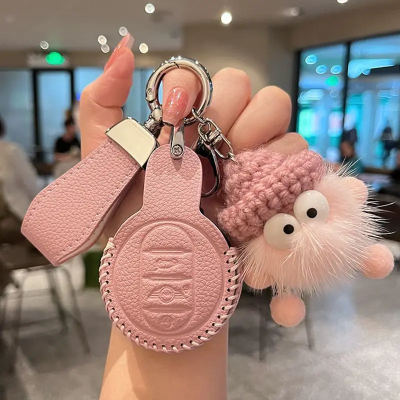 

Fashion Car Key Case Remote Cover Shell Holder Keychain Protector Fob For For MINI Cooper Countryman Clubman 2023 Accessories