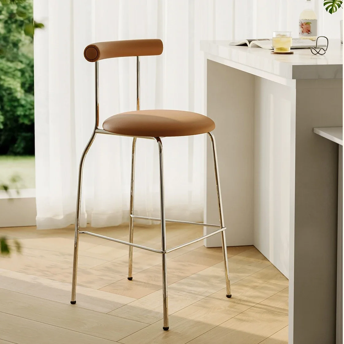 

Make Up Reception Bar Chairs Industrial Modern Unique Nordic High Chairs Living Room Island Taburetes Altos De Cocina Furniture