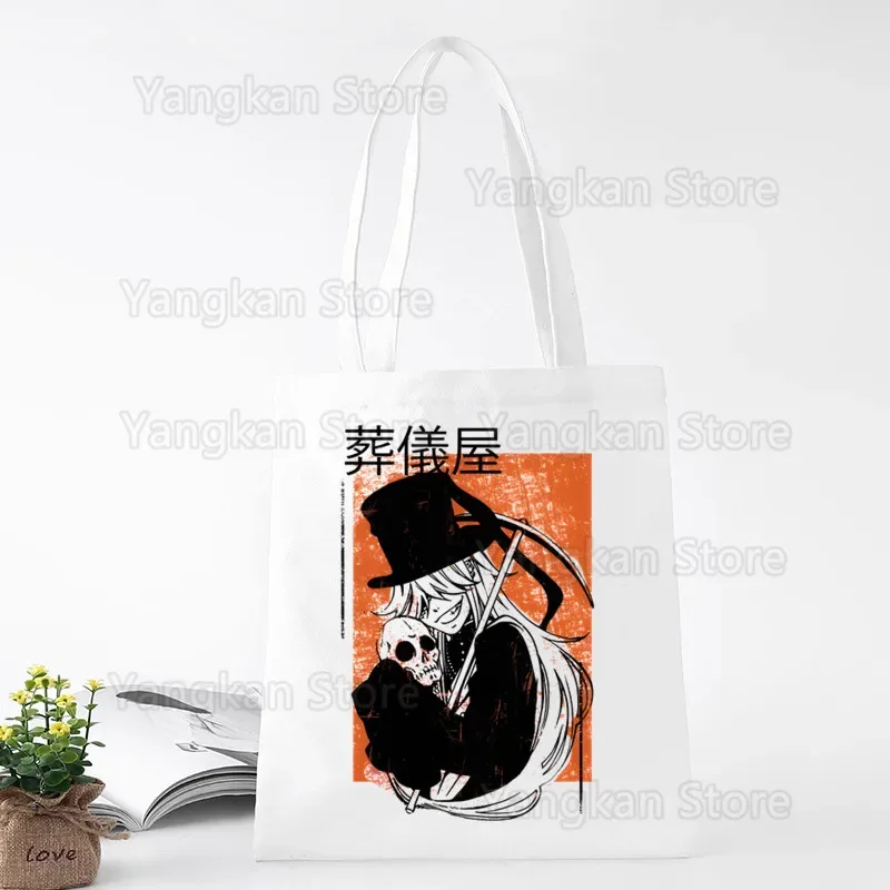 

Black Butler Shopper Bags Shopping Bag Tote Bag Shoulder Bag Canvas Bags Large Capacity College Handbag