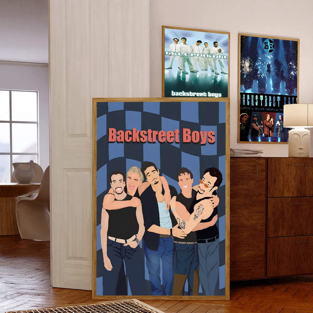 Backstreet Boys  DIY Sticky Poster Whitepaper Prints Posters Artwork Vintage Decorative Painting