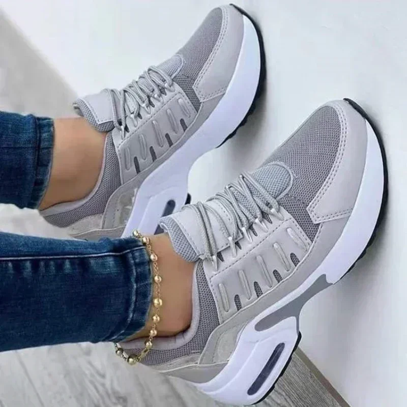Tenis Mujer Zapatillas De deporte plataforma zapatos casuales para Mujer 2025 nueva comodidad malla antideslizante Zapatillas De correr De talla grande Zapatillas De Mujer