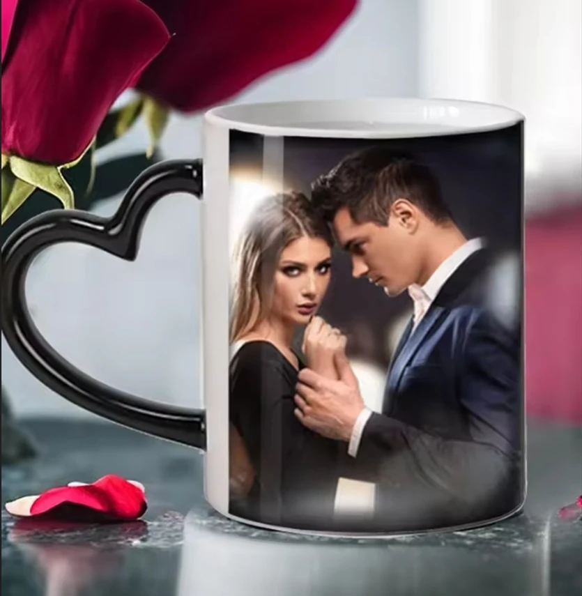 

Custom Personalized Magic Cup Color Changing Cup Heat Activates Any Image Photo Or Text Print In Cup Dad Valentine's Day Cute