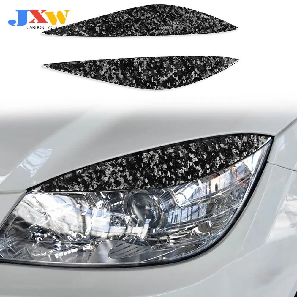 

2PCS/Set Front Lamp Eyebrow Headlight Covers Carbon Fiber for Benz W204 C180 C200 C260 C300 C350 2008-2011 Car Styling