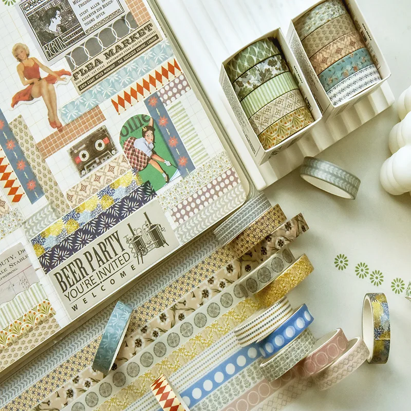 Hand Account Tape Set Decorative Material Hand Account Tape, Washi Tape Sticker