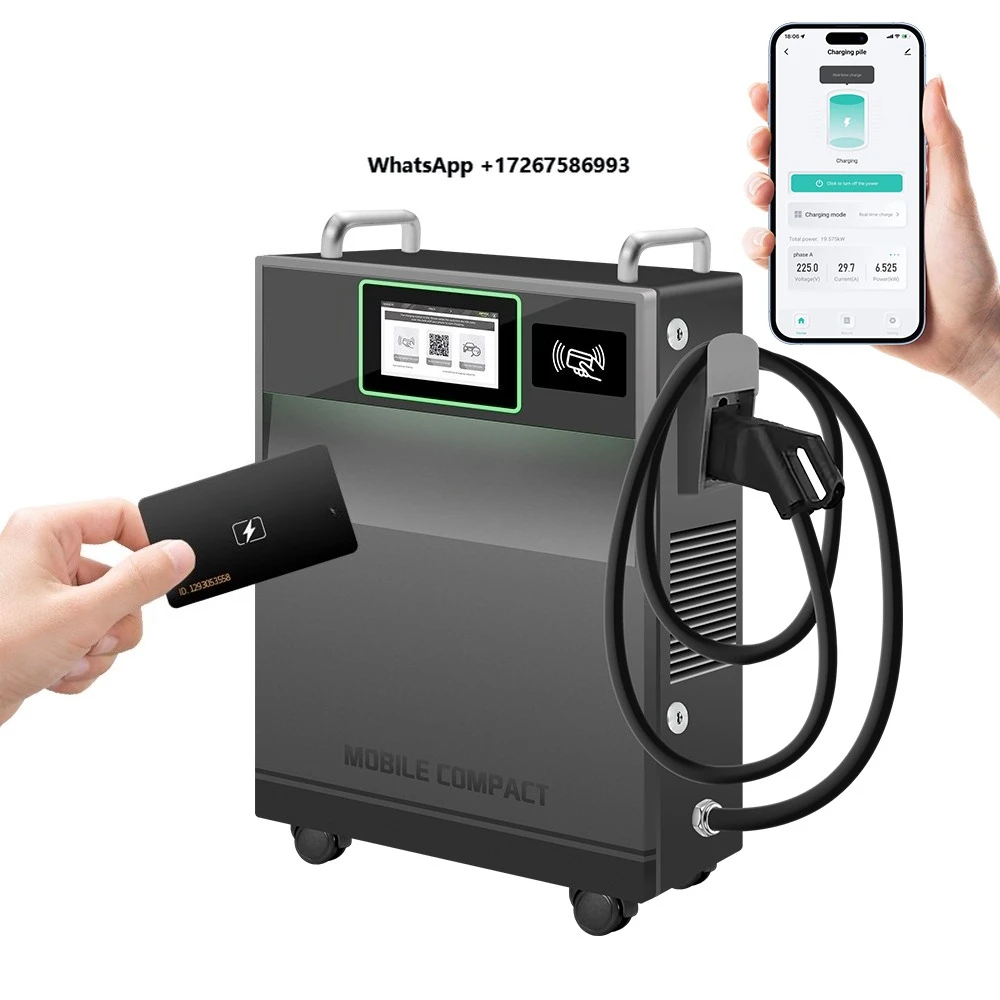 

AFAX Hot Selling 40Kw Mobile EV Charging Station GBT CCS2 30KW DC Portable Ev Charger OCPP for Electric Car