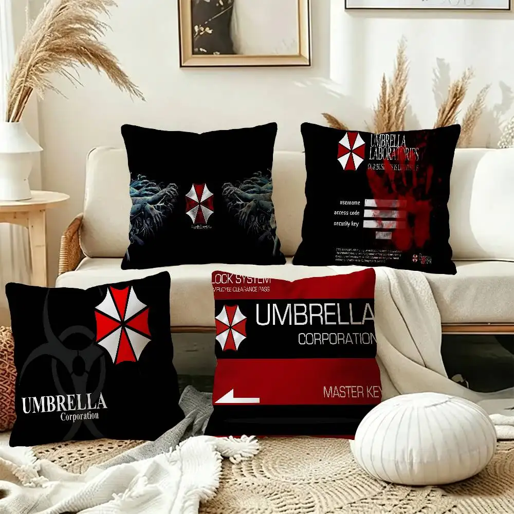 R-Resident evil Cushion Cover Polyester Sofa Cushions Decorative Throw Pillows Home Decoration Pillowcover
