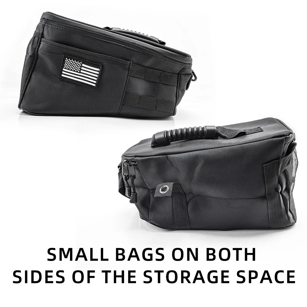 2 أكياس تخزين قماش أكسفورد سميكة 200D، متعددة الوظائف وواسعة، مناسبة للتخزين، مناسبة لصندوق السيارة