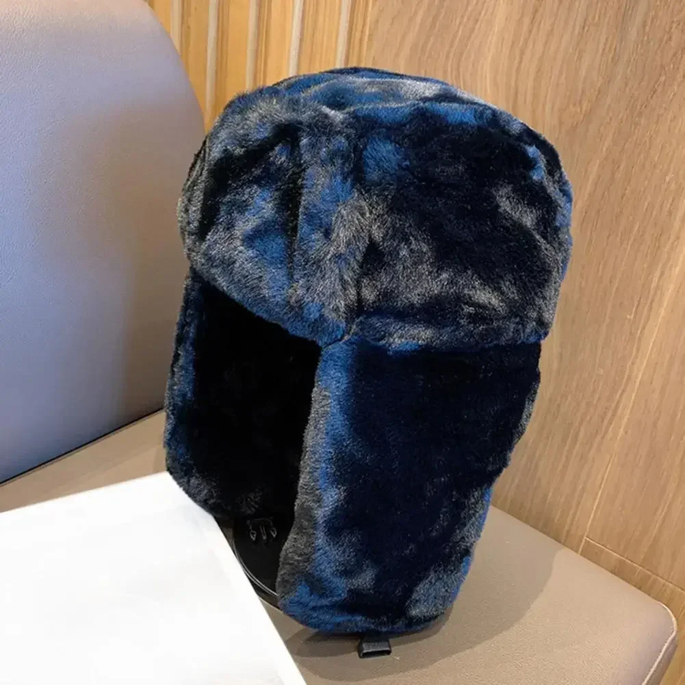 Plush Ear Flap หมวกฤดูหนาวผู้หญิงผู้ชาย Trend Bomber หมวกหมวกรัสเซียหมวกเกาหลีแฟชั่น Ushanka Earflap หมวกนักบิน gorras hombre