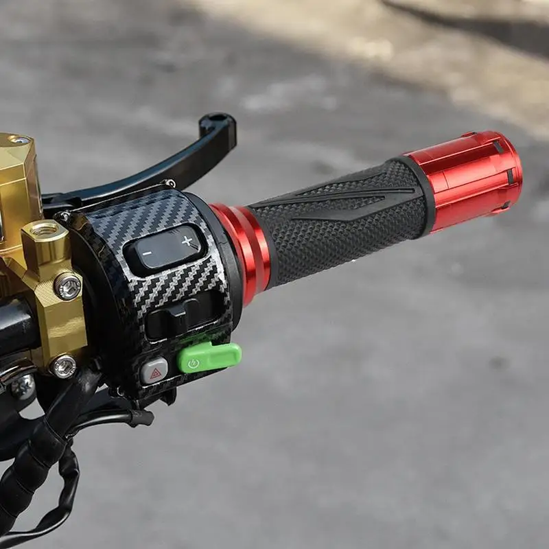 

Motorcycle Handlebar Grips Aluminum Alloy Rubber Motorcycle Grips Handlebar Grips Scooter Grips Anti-Slip Sleeve Handlebar Cover