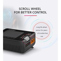 ToolkitRC M7 200W 10A DC Charger with ESC Tester, Balance Charger Discharger for 1-6S Lipo Battery, Plastic Case