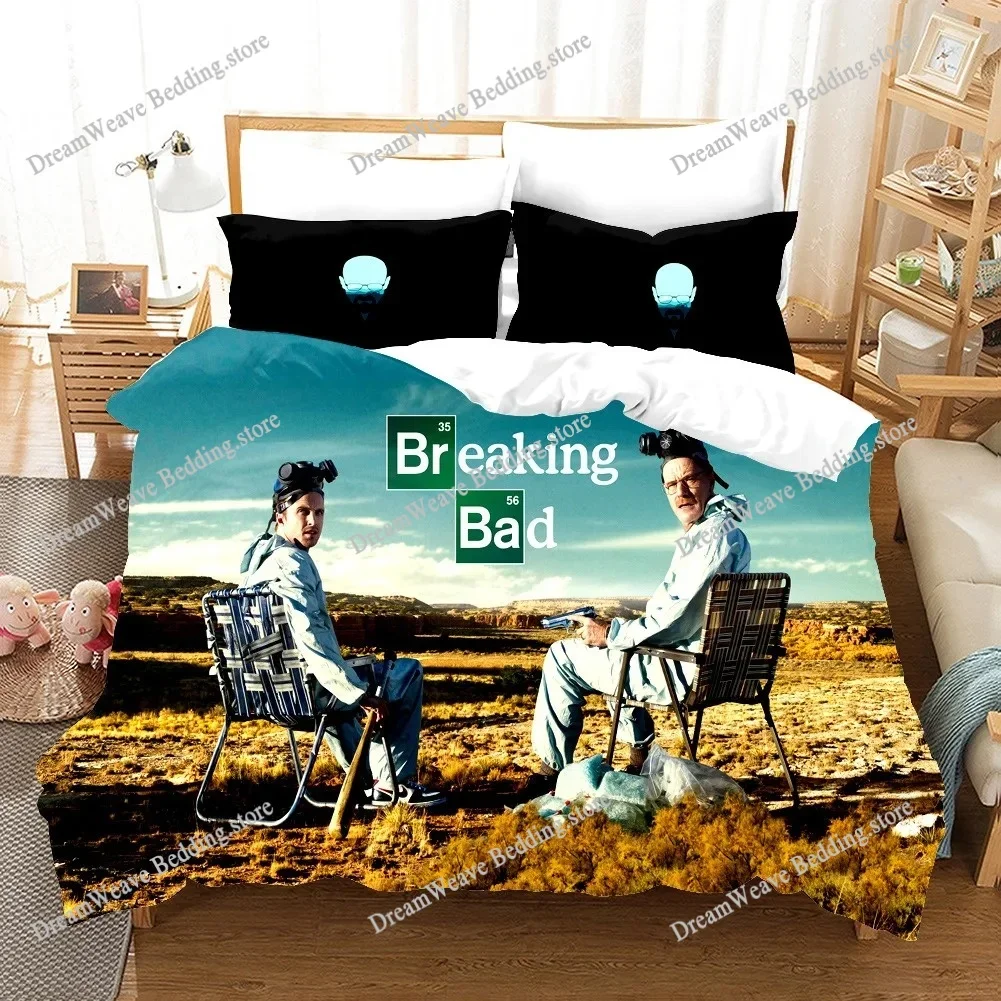 

Movie Breaking Bad Bedding Sets 3D Printed Breaking-Bad Duvet Covers Pillowcases Comforter Quilt Cover Children Luxury Gift741