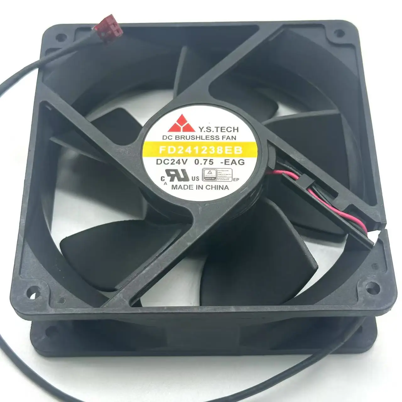 Y.S TECH FD241238EB DC 24V 0.75A 120x120x38mm 2-Wire Server Cooling Fan