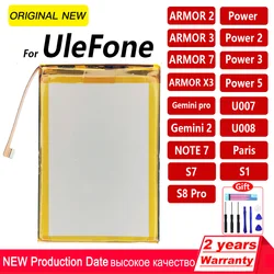 Original For Ulefone ARMOR 2/3/7/X3/Power 2/3/5/Gemini Pro T1/2/Paris/NOTE 7/S11/S1/S7/S8/U007/U008 Battery SmartPhone Batteria