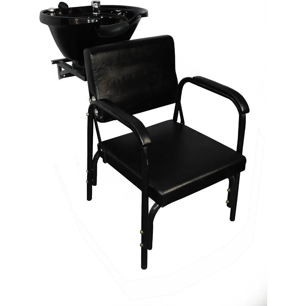 

Extra Large Salon Backwash Shampoo Tilt Bowl Sink Wall Mounted Easy Reclining Shampoo Chair
