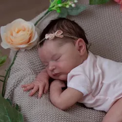 19inch Already Finished Reborn Baby Doll Laura Hand Details Painted 3D Skin Visible Veins Muñecas Bebe Real Looking Baby Dolls