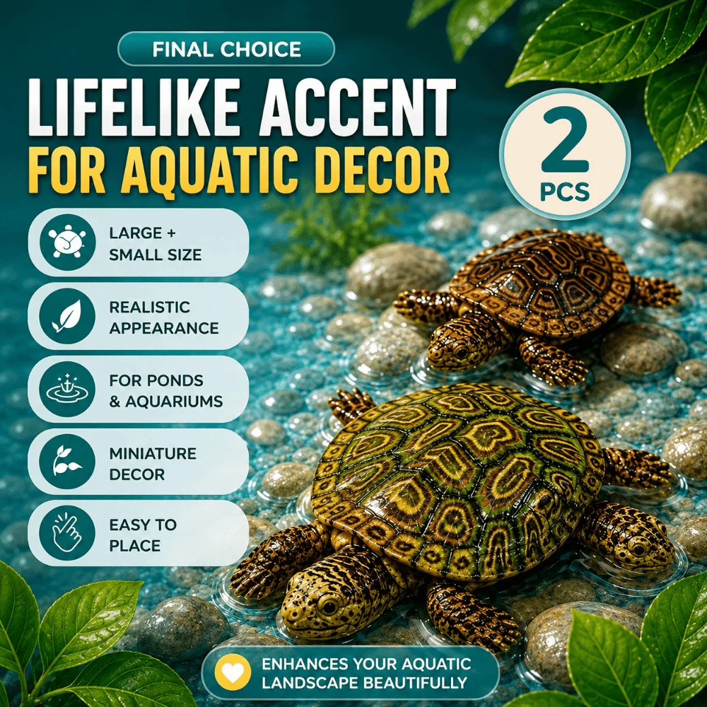 Floating Mini Turtle Statues Resin Turtle Vintage Garden figurine Feng Shui Ornament Antique Miniature Turtle Decor Outdoor Pond view 5