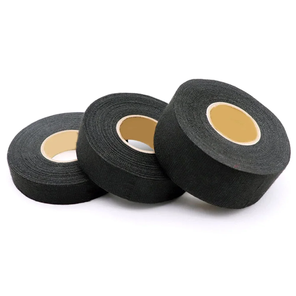 15M Electrical Tape Heat Resistant Harness Tape Insulation Auto Fabric Cloth Tape Waterproof Noise Resistance Adhesives Tape