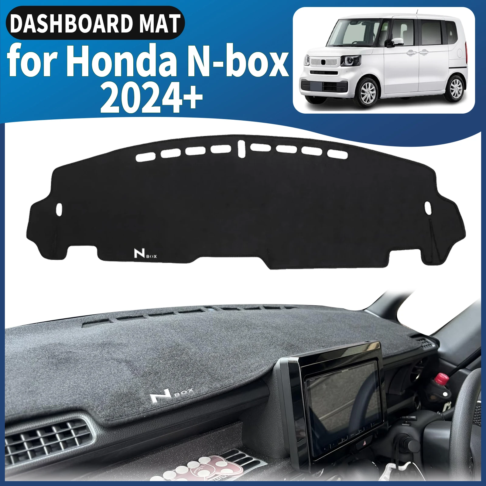 صالح لهوندا N-Box مخصص JF5 JF6 2024-2026 RHD سيارة داشمات غطاء لوحة القيادة وسادة داشمات ظلة اكسسوارات واقية السجاد #1