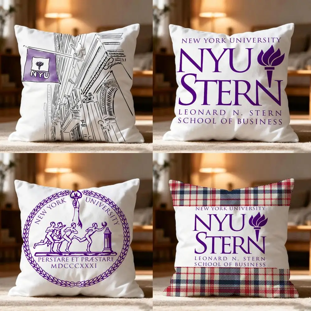 New York University Cushion Cover Cushion Cover Soft Washable Pillow Case Multi-Scene For Couch Bed Travel Office Use