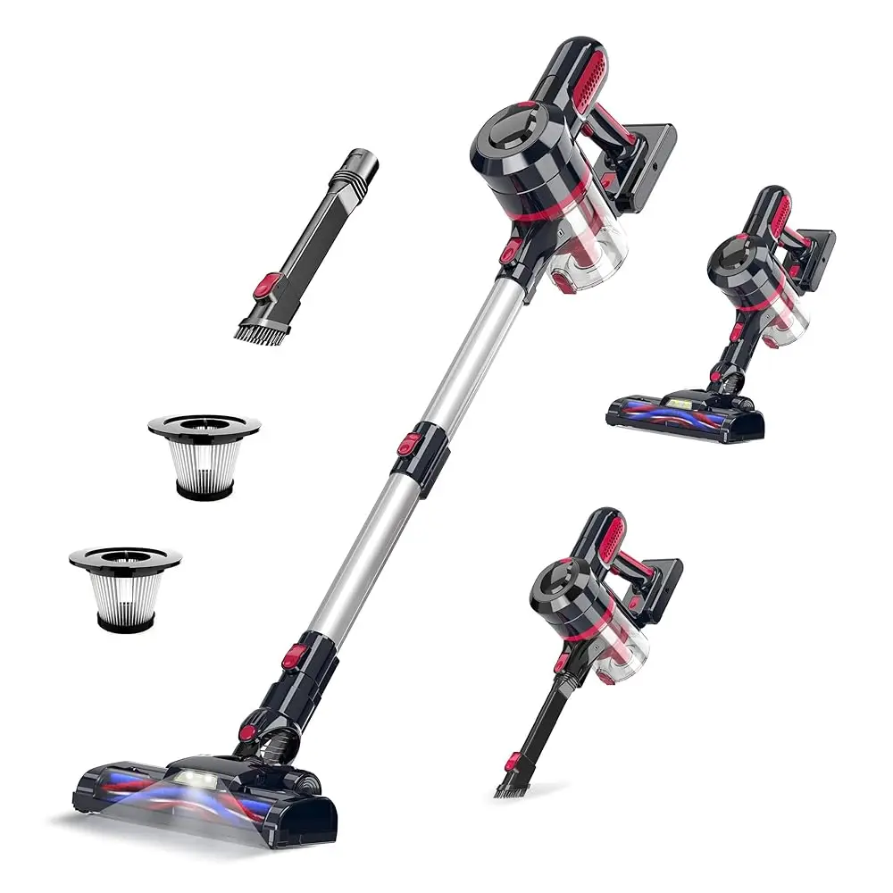 

Cordl Vacuum Cleaner, 25Kpa/210W Sti Cordl Vacuum Up To 45 Mins Runtime, 4 In 1 Lightweight Vacuum For Hardwood Floor Carpet