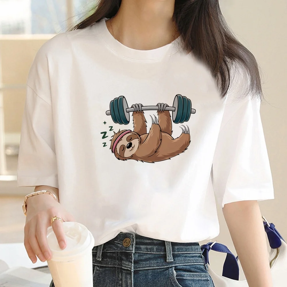 Sloth t shirt teen emo kawaii baddie cutecore summer t shirt scene  gothic harajuku japanese Psychedelic
