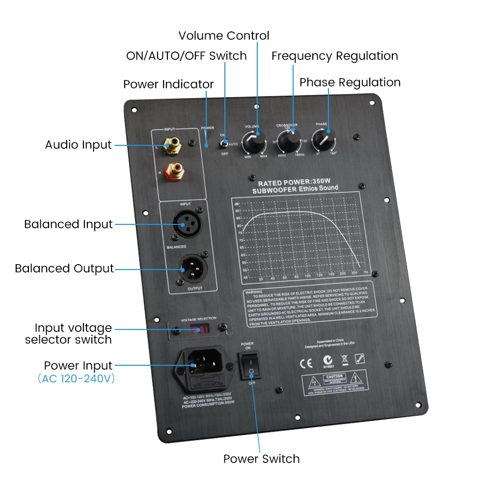 AIYIMA High Power 350W Subwoofer Amplifier Board Mono Audio Power Amplifier Subwoofer Board For Home Sound Theater DIY