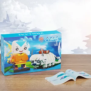 아바타 마지막 에어벤더 Aang Momo Appa Brickheadz 빌딩 블록 모델 키트, MOC 액션 피규어 벽돌 장난감, 어린이 생일 선물